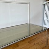Vintage smoked glass coffee table