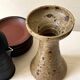 Pyrite stone candlestick vase, Alain Blanchard 1970