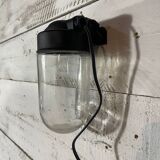 Glass and Bakelite wall light