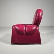 Calypso pink chaise longue by Vittorio Introini for Saporiti, Italy, 1970.