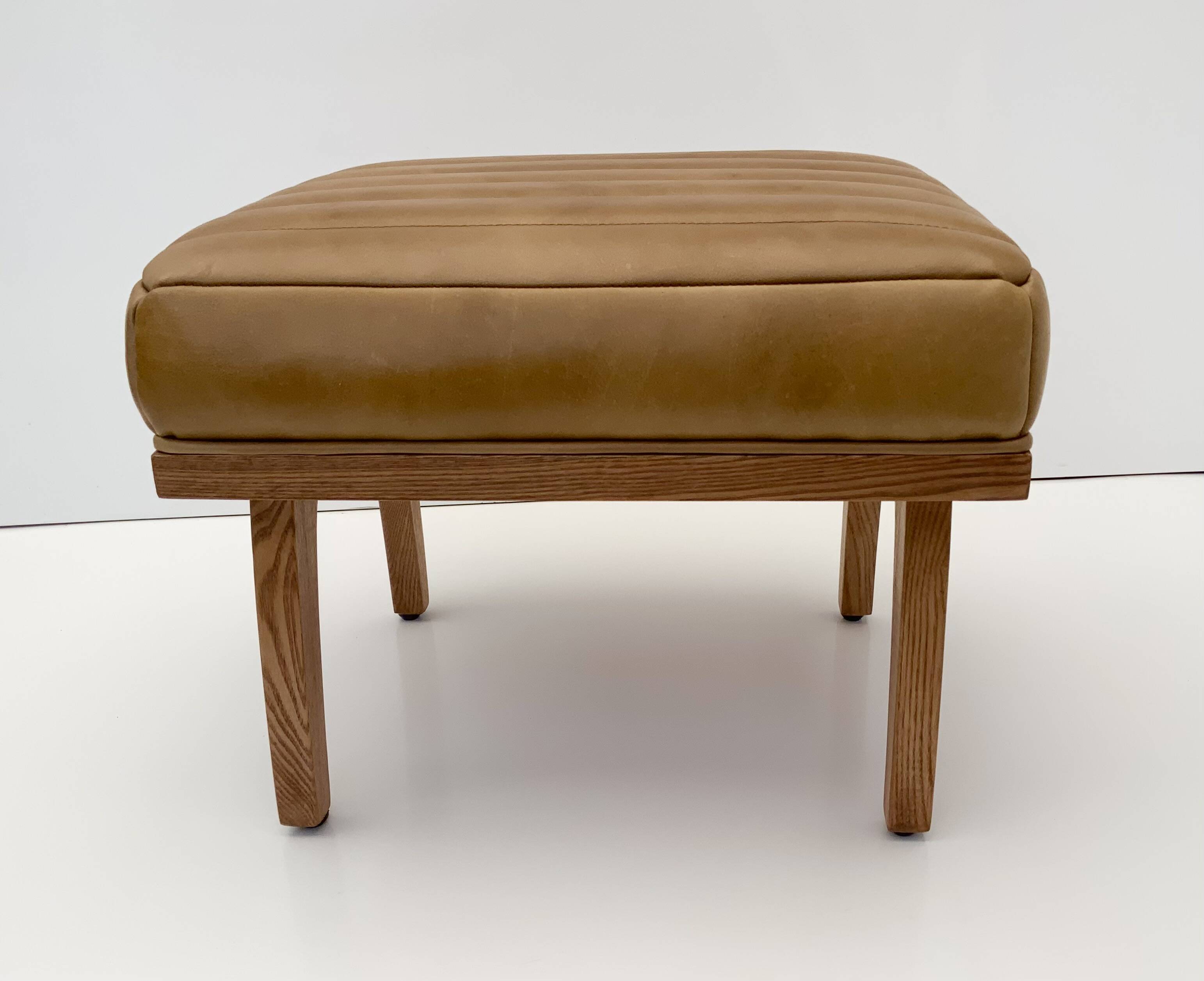 Leather Relaxing Stool/Footstool/ Tray/Side Table