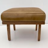 Leather Relaxing Stool/Footstool/ Tray/Side Table