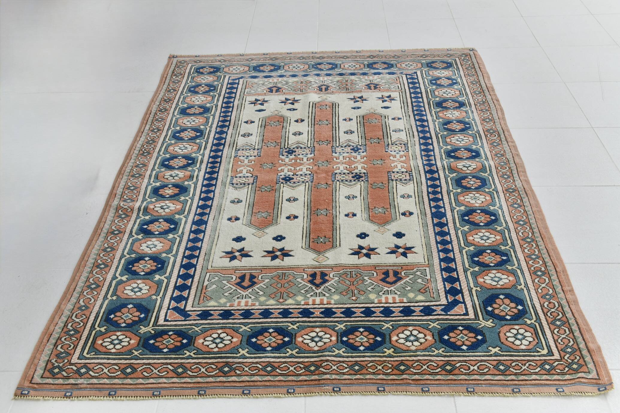 5x7 Blue & Copper Classic Persian Rug, 166x209Cm