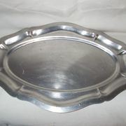 Lot de 2 plats ovales en inox