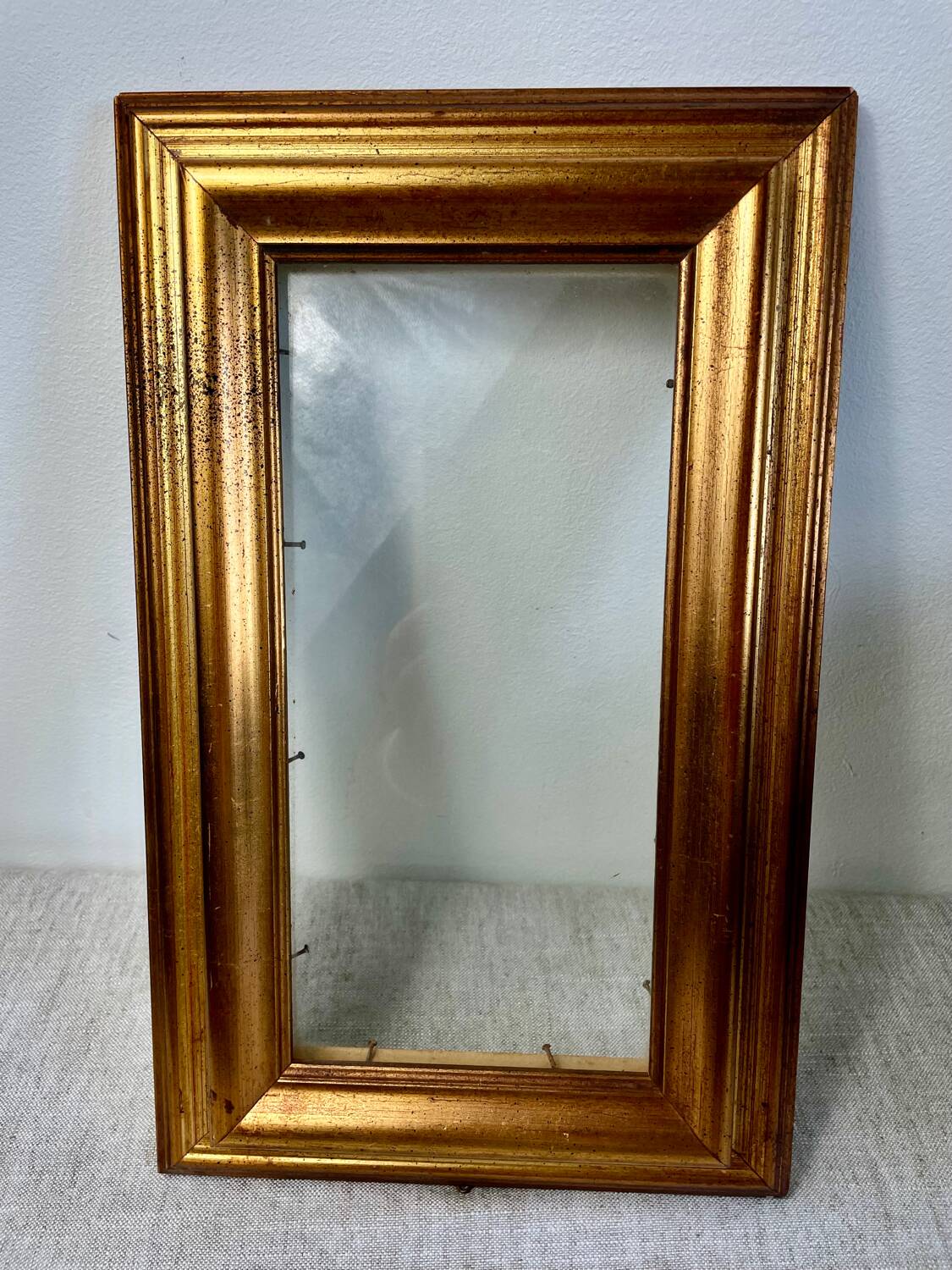 Glazed wooden frame