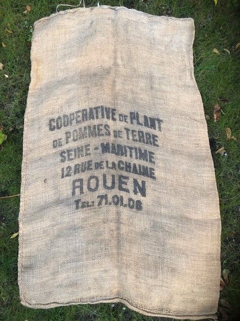 Sac en toile de jute "coopérative Seine Maritime ... Rouen."