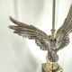 Pair of nickel eagle table lamps by Loevsky and Loevsky, 1970s
