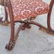 Un trône ou fauteuil d'apparat imposant , en bois sculpté XIX siecle