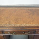 English desk with leather desk top and 9 drawers