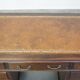Bureau anglais 9 tiroirs en bois et cuir