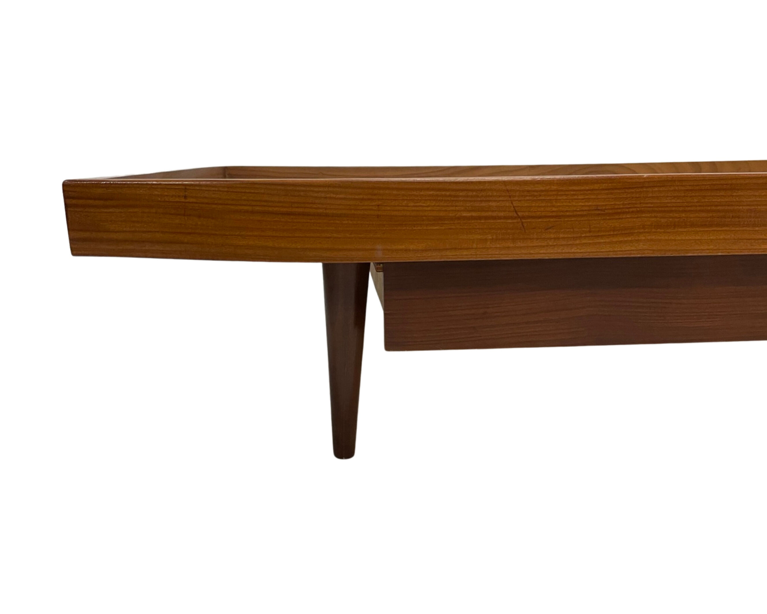 Vintage mid century daybed teak design with drawers