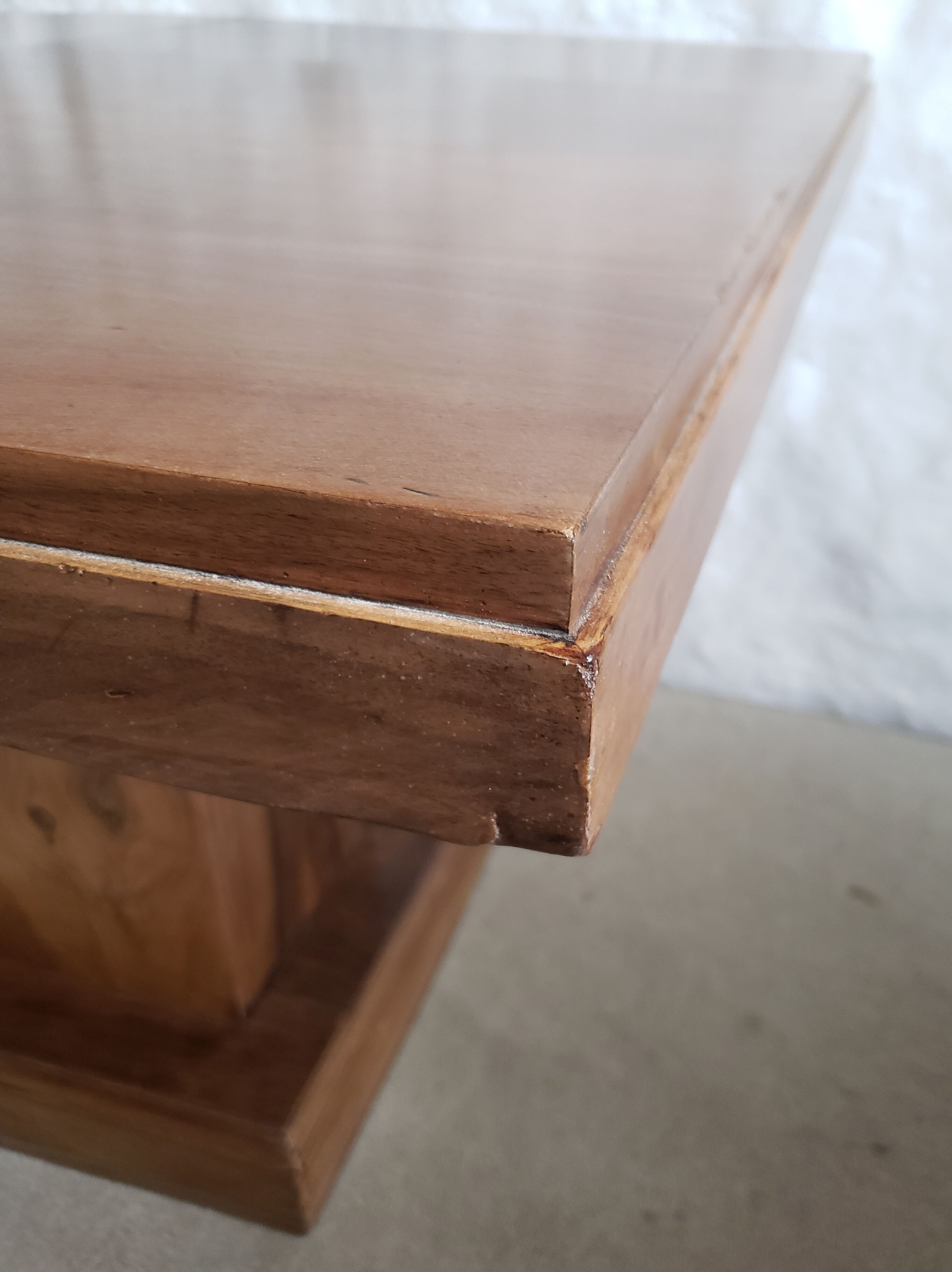 Walnut art-deco table