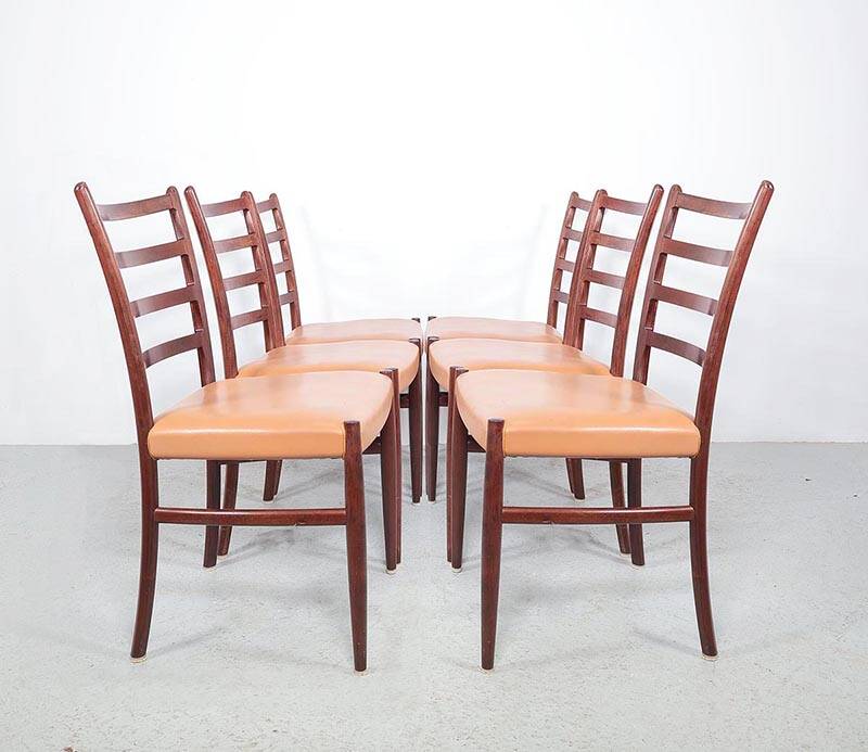 Johannes Andersen dining chairs set of 6, 1960s