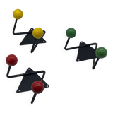 Hooks coat rack balls vintage