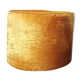 Pouf vintage velour moutarde