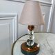 Table lamp in copper and art deco glass 30s