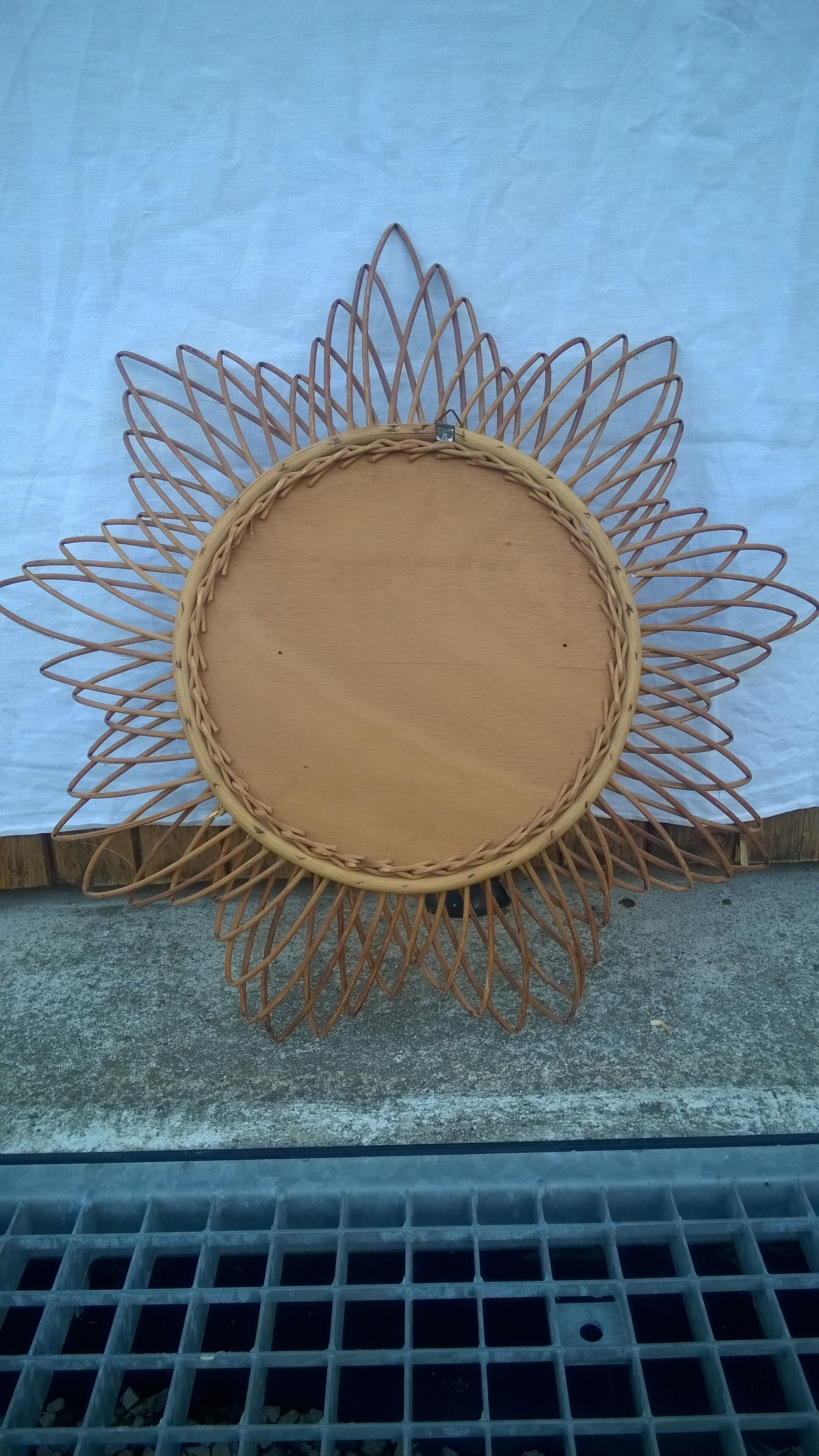Mirror rattan sun 52cm