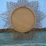 Mirror rattan sun 52cm