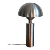 Large brushed metal mushroom lamp - Swedish Design / Upcycling