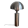 Large brushed metal mushroom lamp - Swedish Design / Upcycling