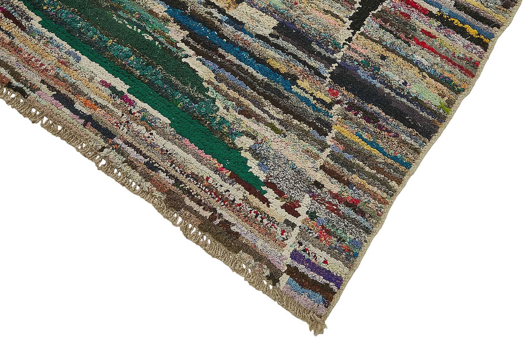 Handwoven Turkish Recycled Boho Rug 170 cm x 266 cm