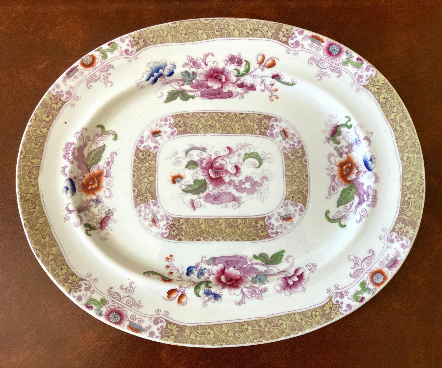 Plat faience ancien - décor Chine