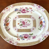 Plat faience ancien - décor Chine