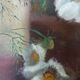 Peinture bouquet de fleurs sur toile 1944