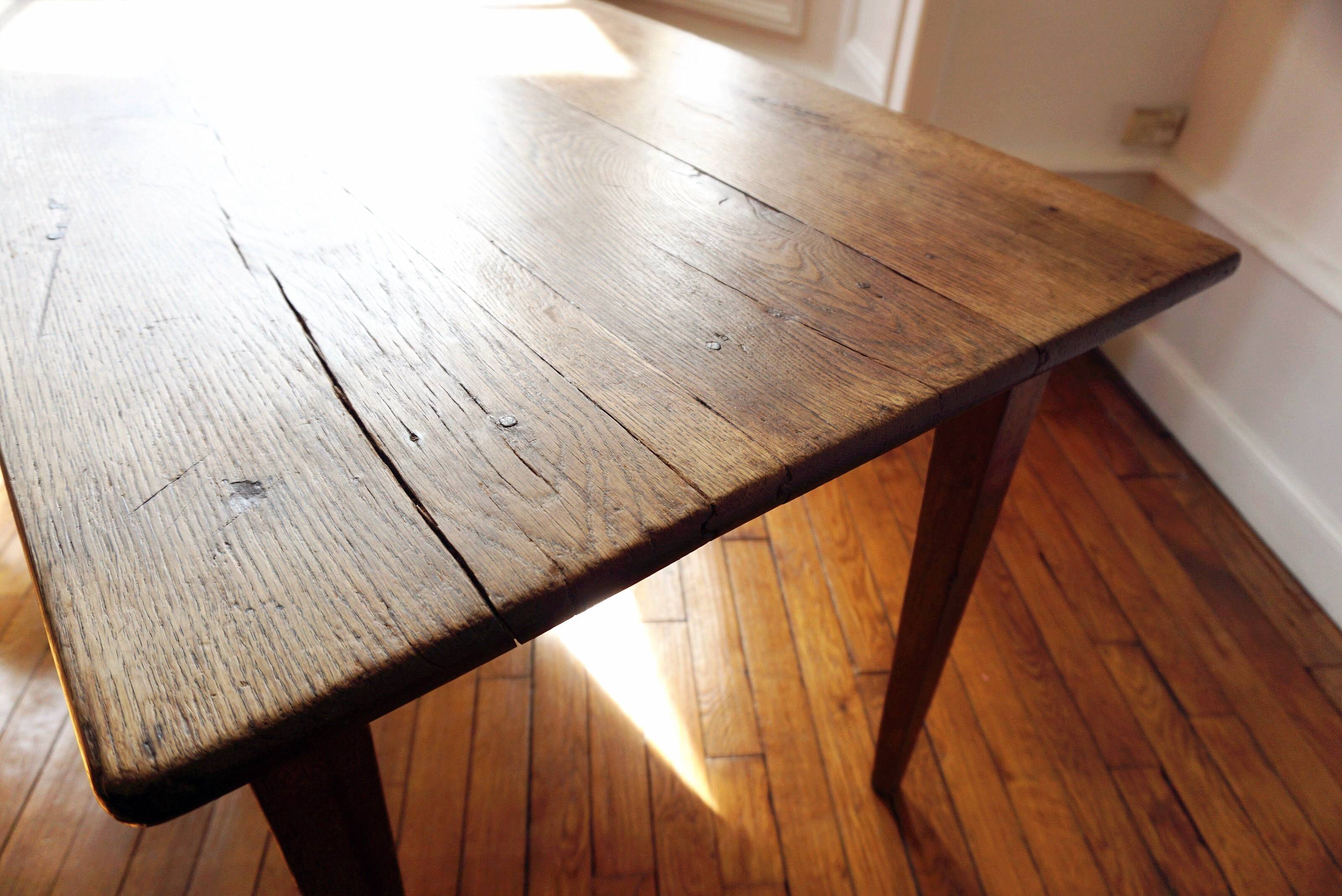 Oak farm table