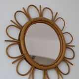 Rattan mirror flower 50cm