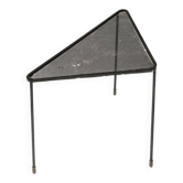 Mathieu Mategot (1910-2001) black lacquered metal coffee table - triangle table