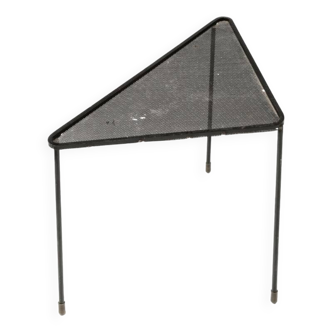 Mathieu Mategot (1910-2001) black lacquered metal coffee table - triangle table