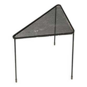 Mathieu mategot (1910-2001) coffee table in black lacquered metal - triangle table