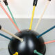 Mid-century Colourful Sputnik Chandelier, 50s