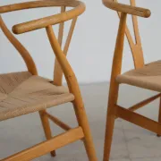 Pair of CH24 Wishbone chairs by Hans J. Wegner, Denmark, 1970s