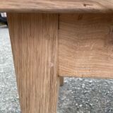 Raw oak farmhouse table