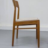 Teak and Bouclé Dining Chairs from Korup Stolefabrik, 1960s, Set of 4