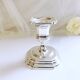 Candle holder on silver metal base Regency Style 20th West Germany
