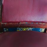 Series of 6 Louis XV armchairs in mahogany and leather