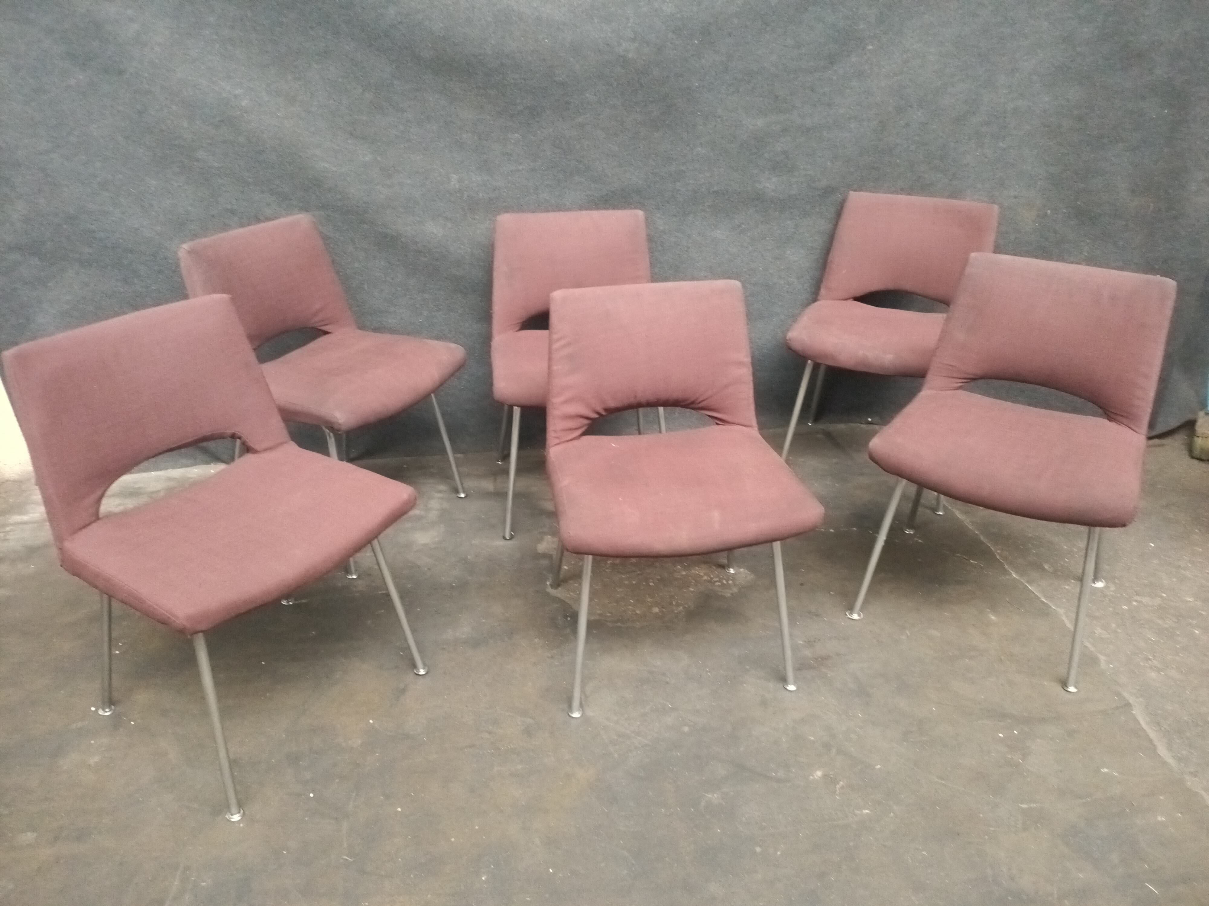 6 Georges Frydman chairs