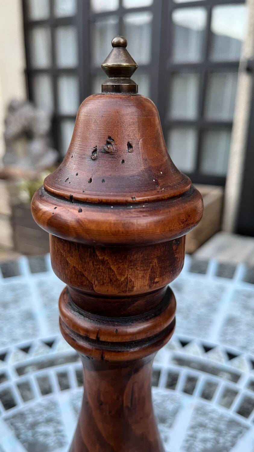 Trio of vintage pepper mills
