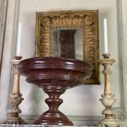 Vasque en marbre rouge griotte vers 1800