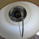 Vintage suspension lamp monte et baisse volvit and opaline yellow glass