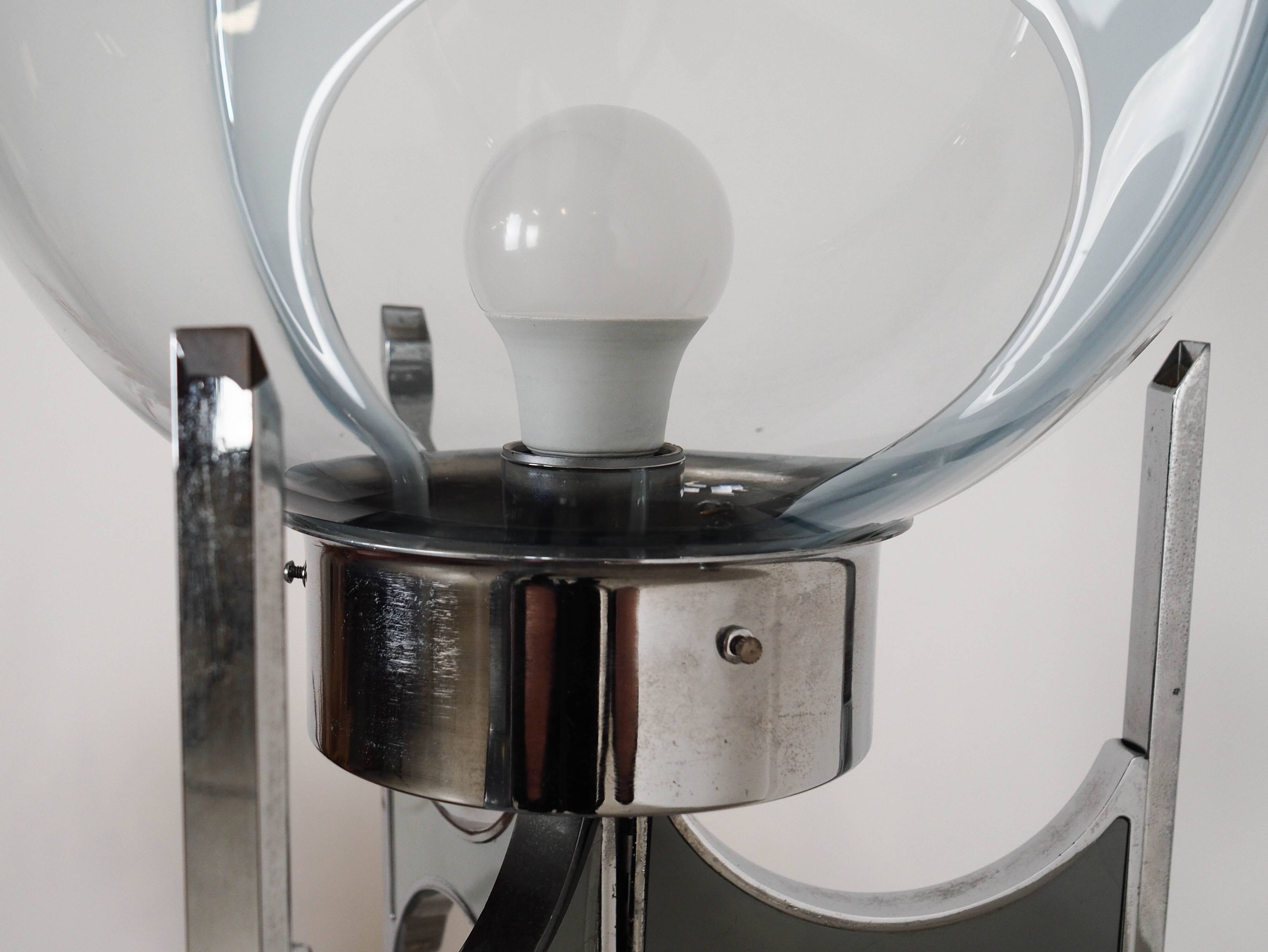 Floor lamp, Murano glass, Italian design, 1970s, production: Italy