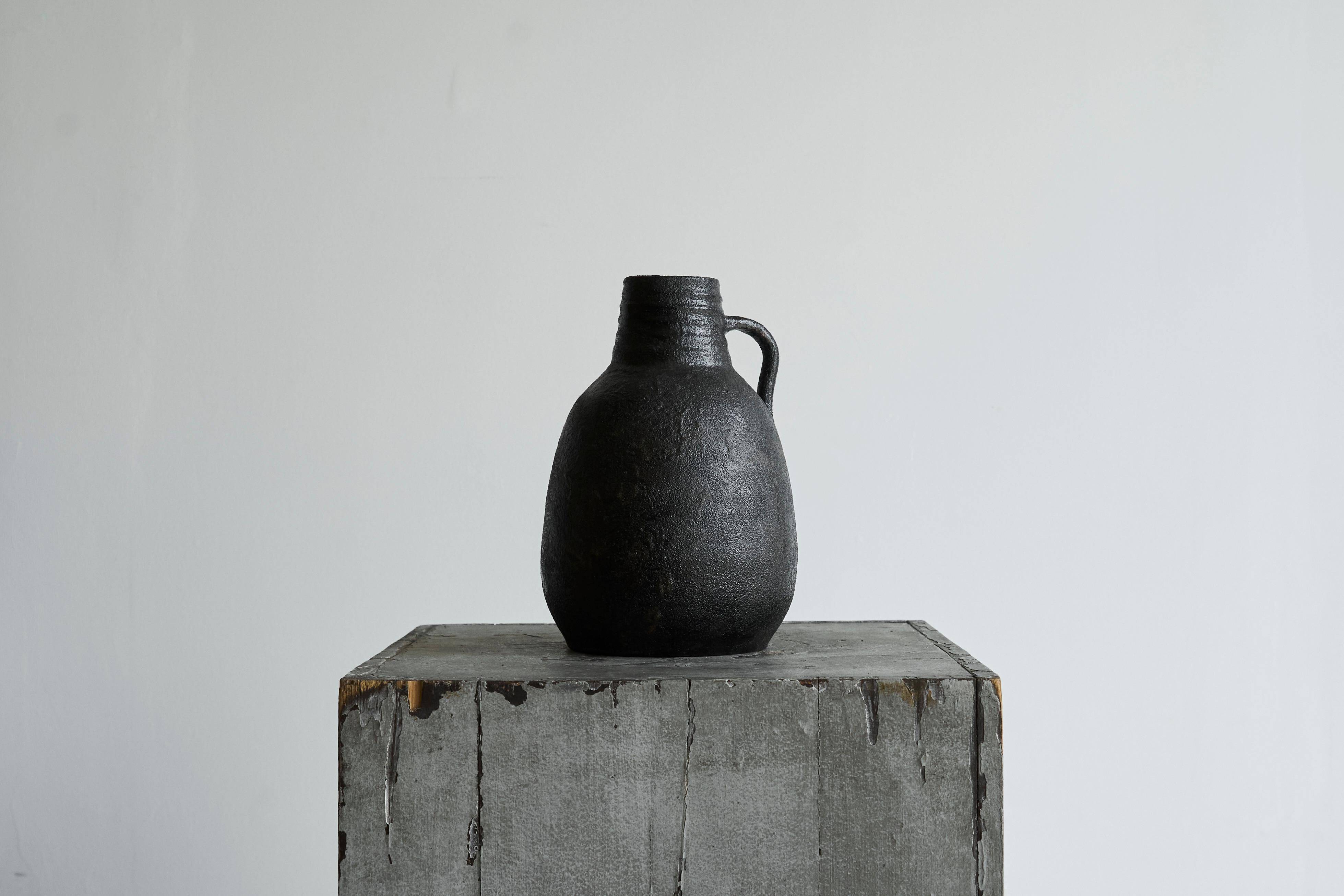 Wabi Sabi pottery vase from the mid-20th century.