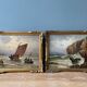 Set of 2 old paintings signed G. Cordier, early twentieth century