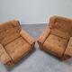 Pair of Czech TON Armchairs, 1985, Mid-Century Upholstered Lounge Chairs