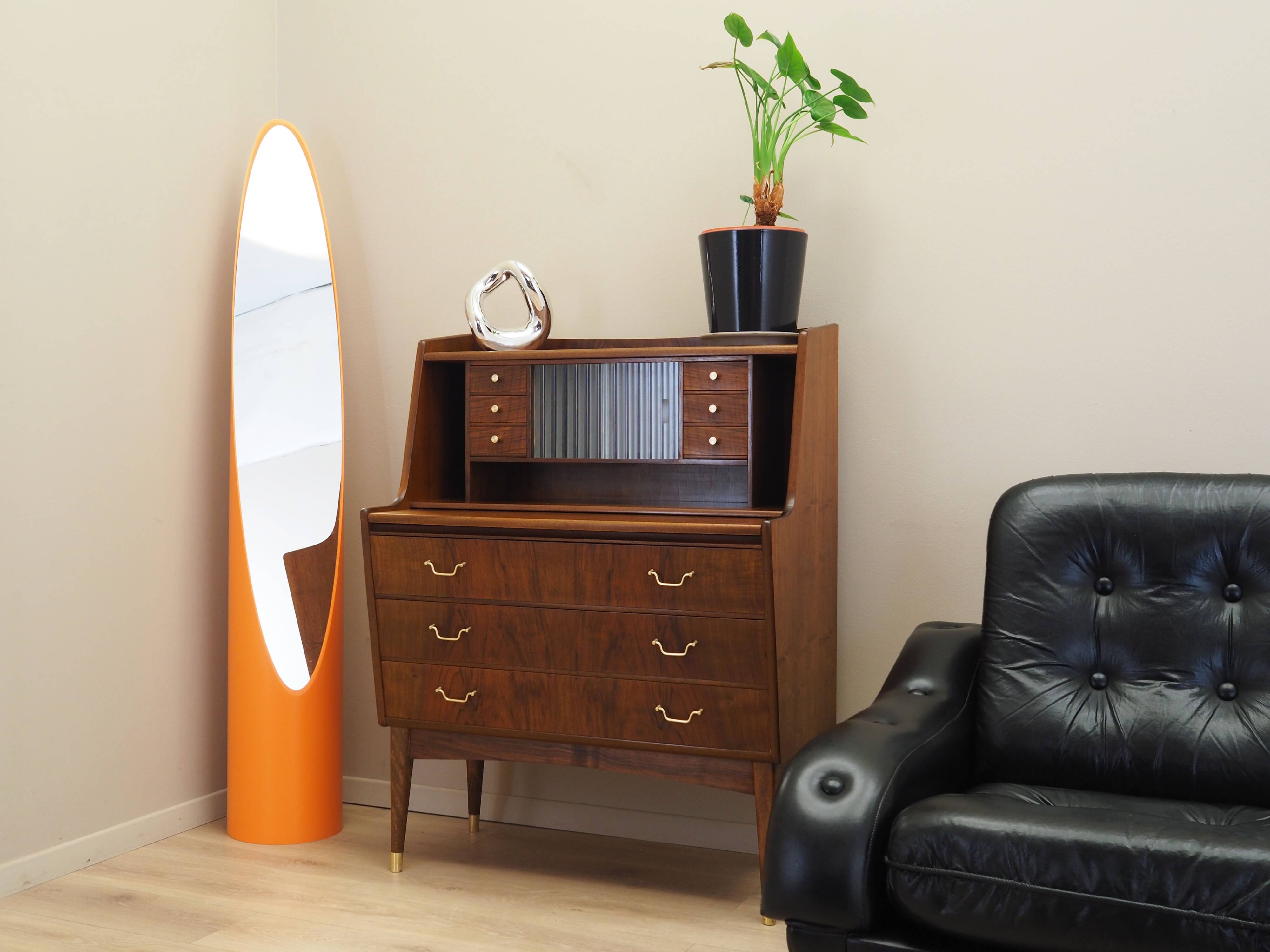 Walnut secretary, Danish design, 1970s, production: Denmark