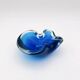 Vide-Poche Murano Sommerso Dégradé Bleu Polylobé 12cm 512g Design