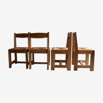 Mulche chairs in solid elm